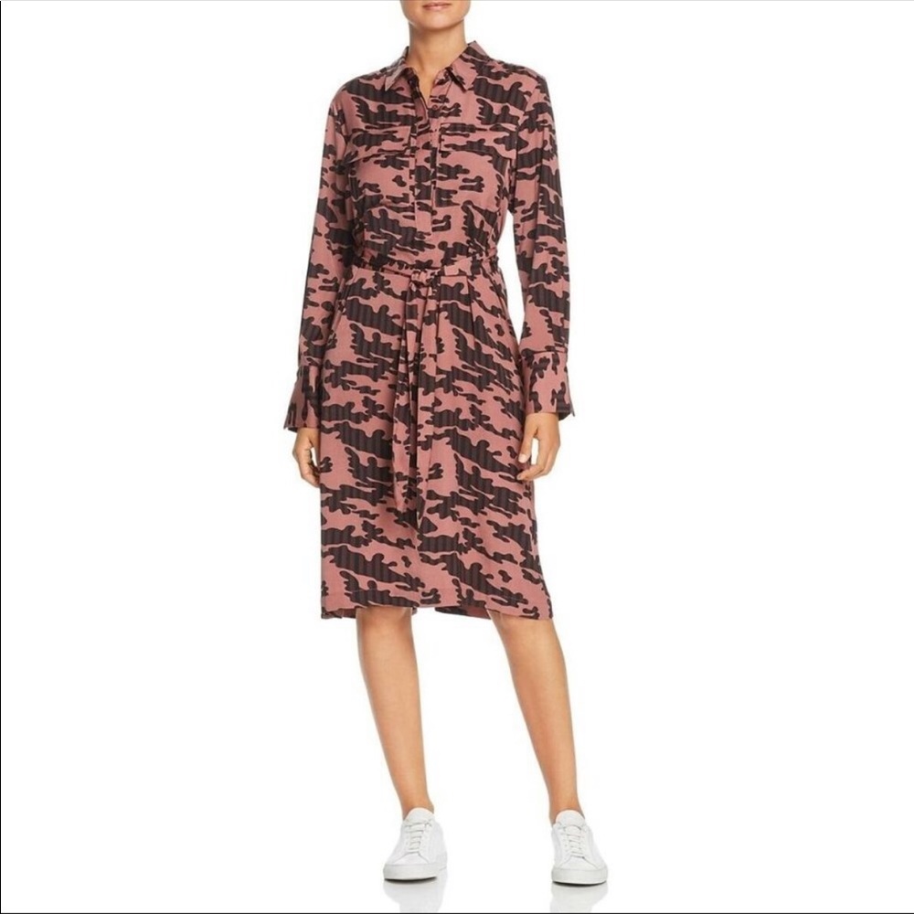 NWT! KENNETH COLE Women’s Camo Rose/Brown Dress - Picture 4 of 8